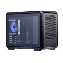 Cooler Master MasterFrame 400 Mesh PC-Gehäuse, Midi-Tower, Micro-ATX, ARGB, Tempered Glass - schwarz