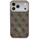 3. Etui Guess 4G z portfelem Magsafe na iPhone 18 Pro / 17 Pro - brązowe