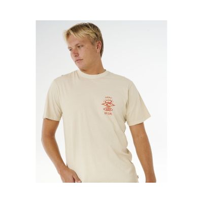 5. Koszulka męska RIP CURL Search Icon Tee beżowa