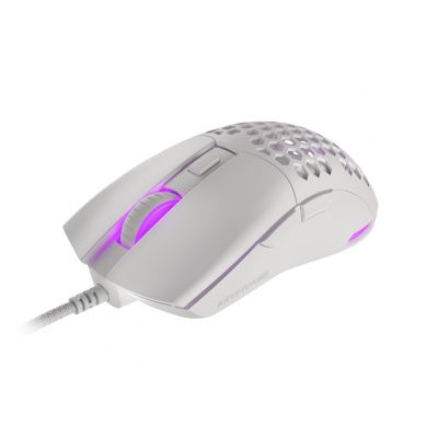6. Mysz dla graczy Genesis Krypton 750 lekka 8000 DPI PAW3333 RGB Biała gamingowa