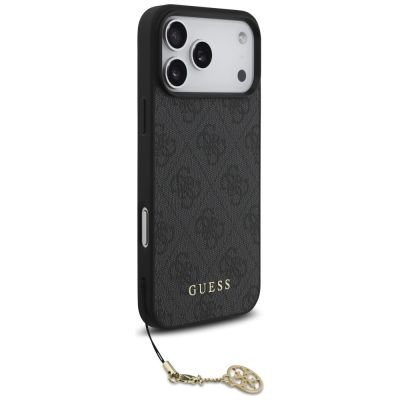 3. Etui Guess 4G Charms Collection MagSafe na iPhone 17 Pro Max - czarne