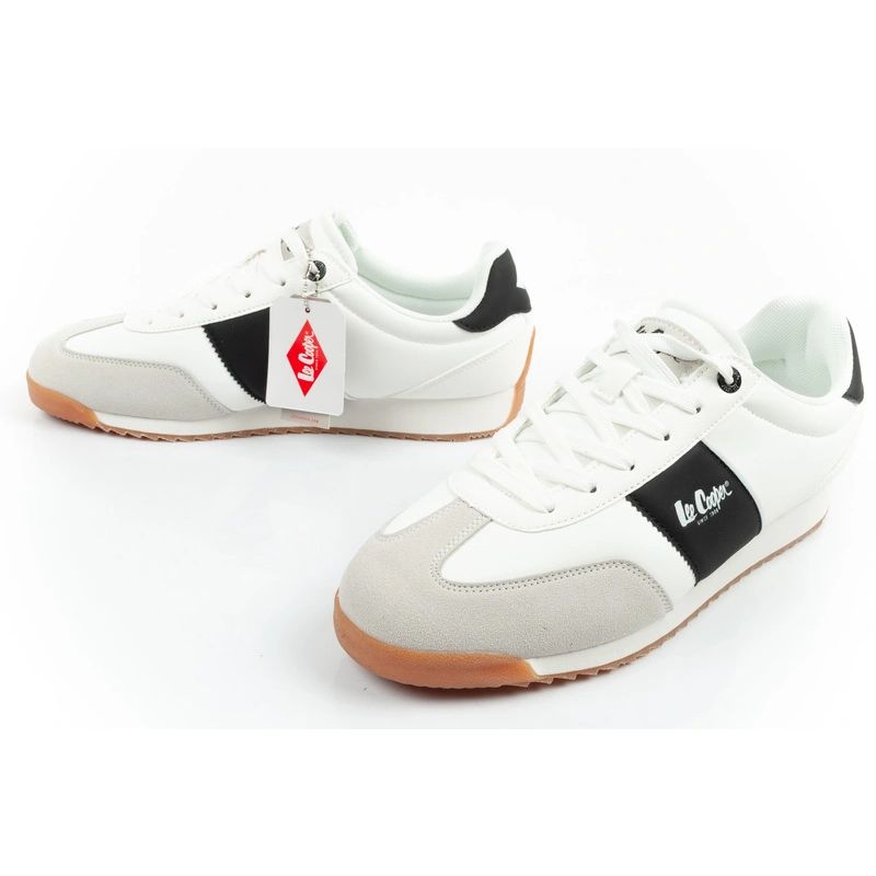 8. Lee Cooper buty sportowe sneakersy męskie modne wygodne białe
