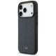 2. Etui Mercedes Leather Laurel Leaves Stripes MagSafe na iPhone 17 Pro - niebieskie