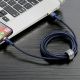 8. Kabel Baseus Cafule USB-A / Lightning 2.4A QC 3.0 1 m - niebiesko-złoty