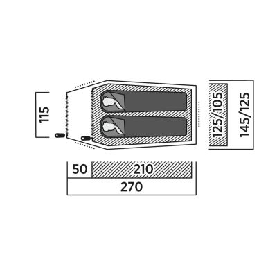 6. Easy Camp Reindal 2 Zielony Namiot tunelowy