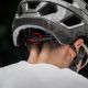 3. Kask rowerowy Rockbros LK-67 młodzieżowy z odpinanym daszkiem 54–58 cm - szary