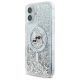 2. Etui Karl Lagerfeld Liquid Glitter Karl&Choupette Head Magsafe na iPhone 16 - przezroczysty