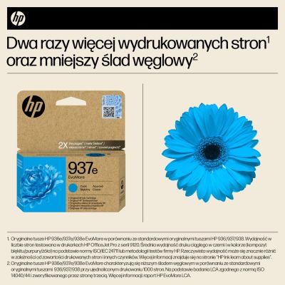 2. HP 937E EVOMORE CYAN/EN/DE/PL/CZ INK CARTRIDGE