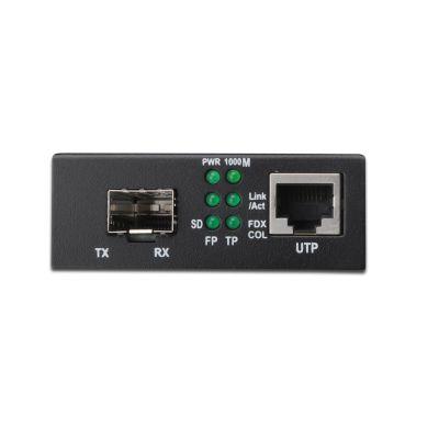 2. Media konwerter RJ45 10/100/1000Base-T na SFP 1000Base-SX/LX (bez modułu SFP)