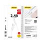 5. Dudao przewód kabel USB / Lightning 2.4A 1m biały (L4L 1m white)