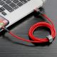 4. Kabel Baseus Cafule USB-A / Lightning 2.4A QC 3.0 1 m - czerwony
