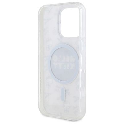 7. Etui Hello Kitty IML All Over Paris Magsafe na iPhone 16 Pro - różowe