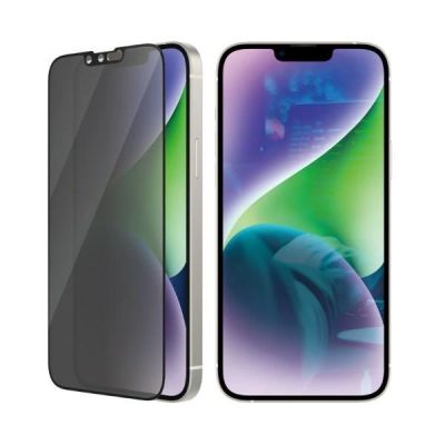 6. Szkło hartowane PanzerGlass Ultra-Wide Fit antybakteryjne prywatyzujące na iPhone 14 Plus / 13 Pro Max
