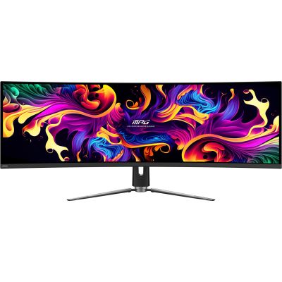 6. MSI MPG 491CQP QD-OLED monitor komputerowy 124,5 cm (49") 5120 x 1440 px Dual WQHD Czarny