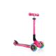 Hulajnoga 3-kołowa Globber Foldable Lights Fuchsia Jr 437-110