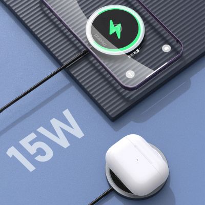 4. Ładowarka indukcyjna Dudao A12XS 15W kompatybilna z MagSafe - czarna