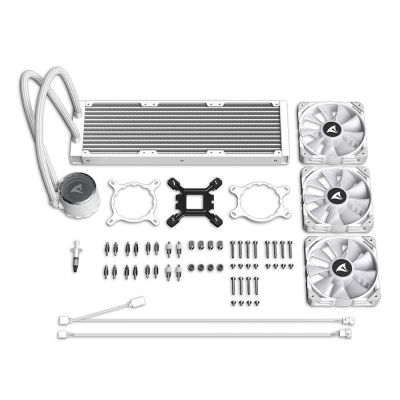 15. Sharkoon S90 Procesor Chłodnica cieczy all-in-one 12 cm Biały 1 szt.