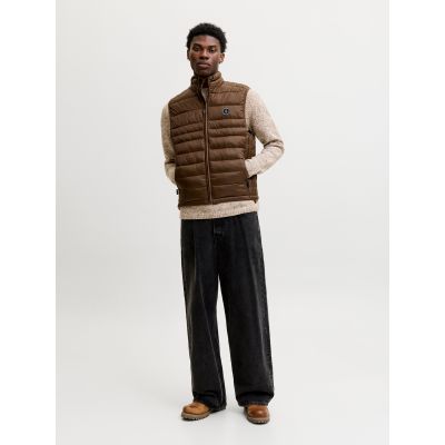 3. Jack&Jones męska kamizelka bezrękawnik JJEKINGSLEY LIGHT BODYWARMER COLLAR NOOS 12298870 COCCA