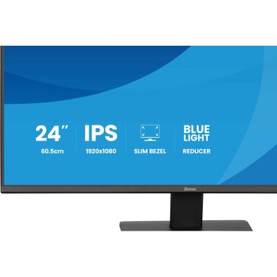 26. iiyama ProLite X2491H-B1 monitor komputerowy 60,5 cm (23.8") 1920 x 1080 px Full HD LCD Czarny