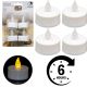 8. ZESTAW 4 ŚWIECZEK TEA LIGHT LED TIMER BIAŁY