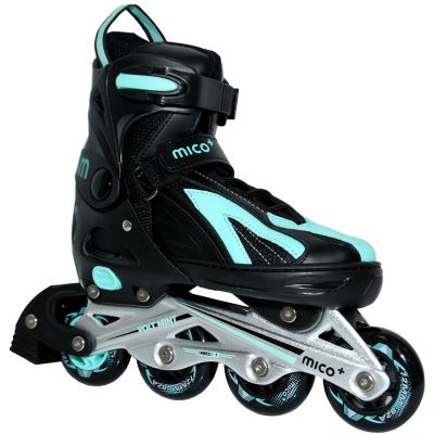 12. Łyżworolki Mico Volt Blue czarno-niebieskie PW-126B-9