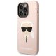 2. Etui Karl Lagerfeld Silicone Karl's Head na iPhone 14 Pro - różowe