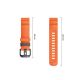 5. Pasek Tech-Protect Motion na Garmin Fenix 5X / 5X Plus / 6X / 6X Pro / 7X / 8 / 8 Pro / 9 / 9 Pro (47 mm) - pomarańczowy