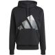 8. Bluza męska adidas Holiday 3S Hoodie czarna JM1698