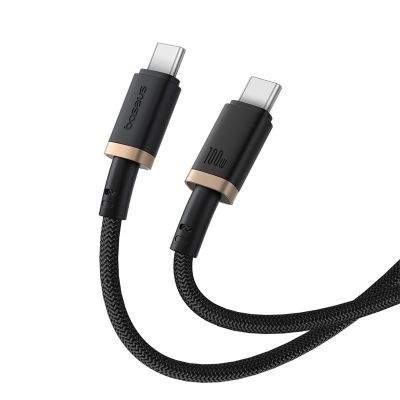 2. Kabel Baseus Dura Typ C-Typ C 100W 1m czarno-złoty