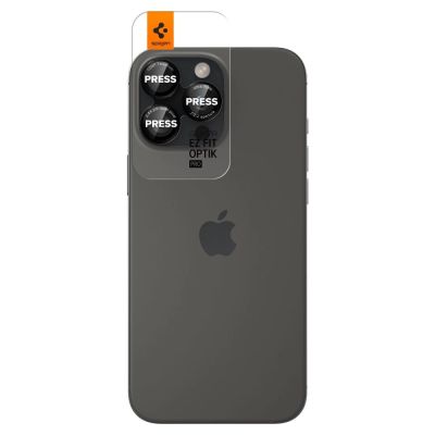 2. Szkło hartowane Spigen Optik Pro L-Series Glas.tR EZ Fit na aparat do iPhone 14 Pro / Pro Max / 15 Pro / Pro Max / 16 Pro / 16 Pro Max / 17 Pro / 17 Pro Max - czarne z czerwoną obwódką