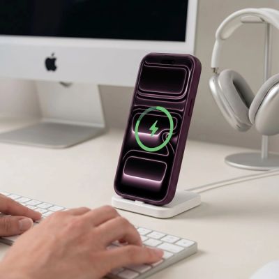 5. Etui Tech-Protect Magmat Magsafe CC na iPhone 18 Pro Max / 17 Pro Max - burgundowe matowe