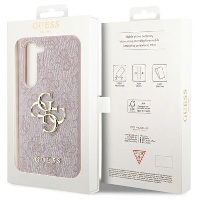 8. Etui Guess 4G Big Metal Logo na Samsung Galaxy S23 - różowe