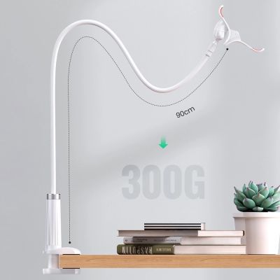 12. Ugreen uniwersalny uchwyt stojak podstawka na telefon tablet (do 12cm szerokości) statyw lazy holder z elastycznym ramieniem biały (30488 LP113)