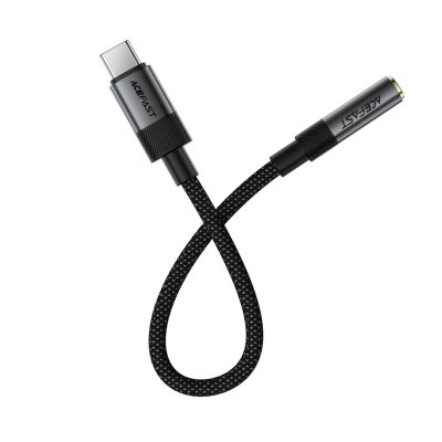 3. Adapter Acefast J12 USB-C do mini jack 3.5 mm - czarny