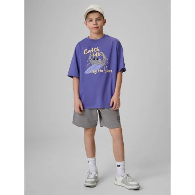 4. T-shirt bawełniany chłopięcy 4F 4FJRSS26TTSHM3903-51S