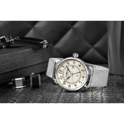 5. Zegarek Męski ZEPPELIN LZ127 Graf Zeppelin GMT 7642M-5 + BOX