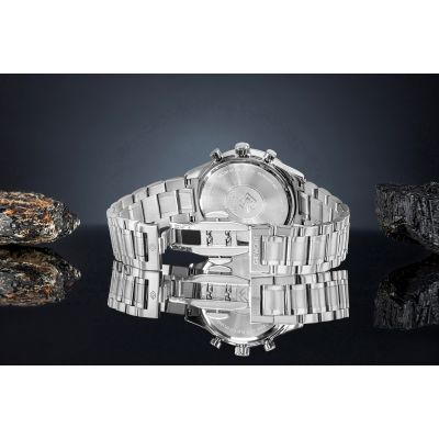 6. Zegarek Męski Giewont Chronograph Sapphire Srebrny GW6310-B2