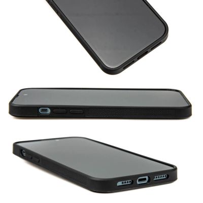4. Etui Bewood Unique MagSafe Orange z drewna i żywicy na iPhone 15 Plus - pomarańczowo-czarne