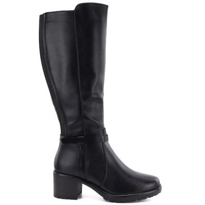2. Kozaki damskie na obcasie czarne Potocki SZ12829