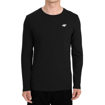 Koszulka męska 4F Longsleeve M611 głęboka czerń 4FWMM00TLONM611 20S