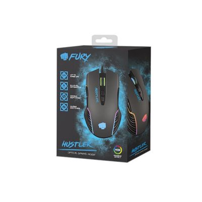 6. FURY MYSZ DLA GRACZY HUSTLER 6400DPI RGB NFU-1698