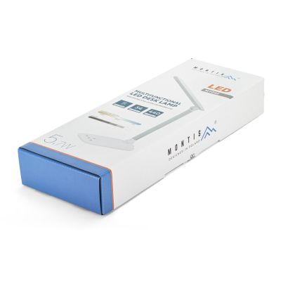 2. MONTIS MT042 LAMPKA BIURKOWA LED BIAŁA 230V + USB