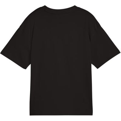 3. Koszulka dla dzieci Puma Ess Centered Cat Logo Boxy Tee czarna 685131 01