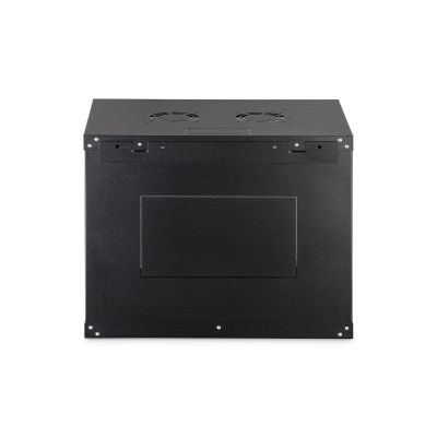 19. Szafa sieciowa wisząca DYNAmic 19" 9U rack 600x450, drzwi szyba, czarny, niedzielona, złożona, 60kg