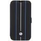 2. Etui BMW Leather Stamp Blue Lines na iPhone 14 Pro - czarne