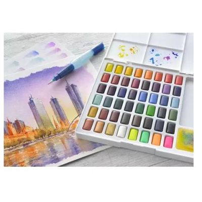 2. Faber-Castell 169748 farba wodna Wielo Paleta 48 szt.