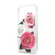 3. Etui Guess Flower Desire Pink & White Rose na iPhone 11 Pro - przezroczyste