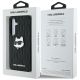 8. Etui Karl Lagerfeld Leather Monogram Pin Logo Choupette Head Samsung Galaxy S25 czarny