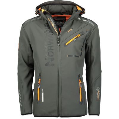 4. Softshell męski Geographical Norway ROYAUTE DGREY-ORANGE GTX MEN 068 (WW4643H/GN-DARK GREY / ORANGE)