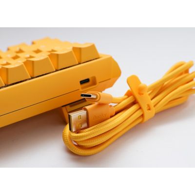 5. Ducky One 3 Yellow Mini klawiatura Gaming USB Niemiecki Żółty